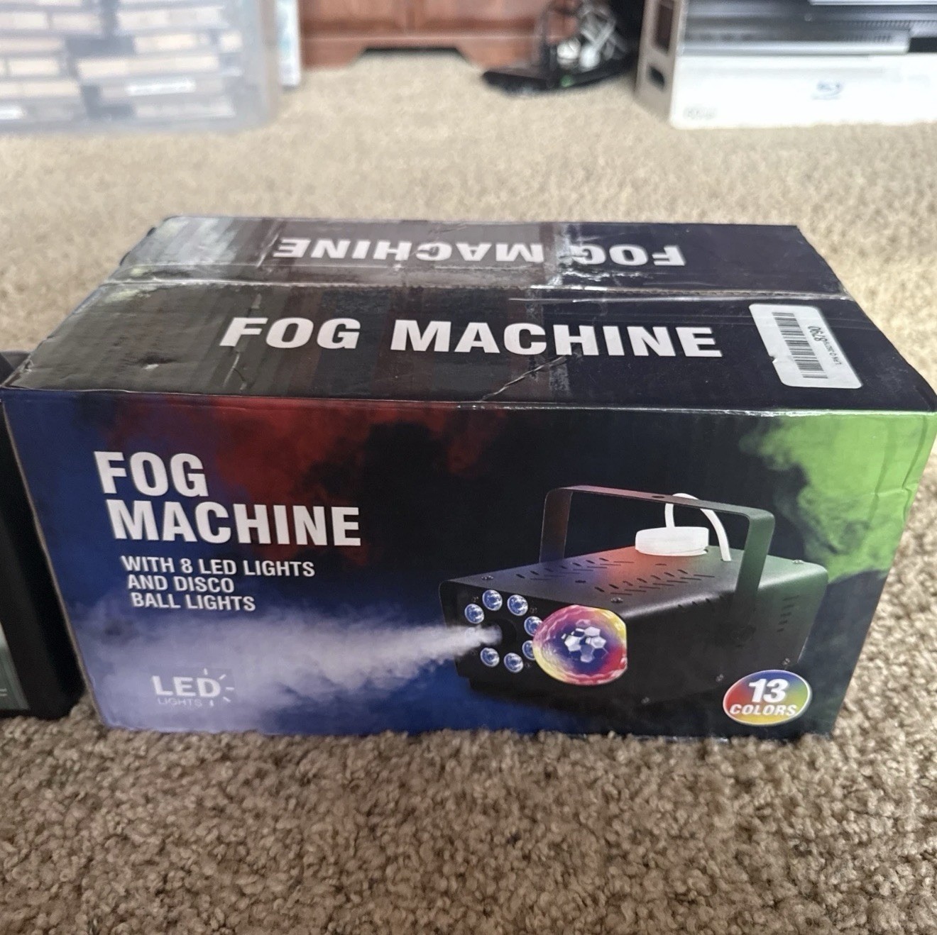 Smoke / Fog Machine W/8 LED Lights & 13 Colorful LED Lights Effect DJ Party Show