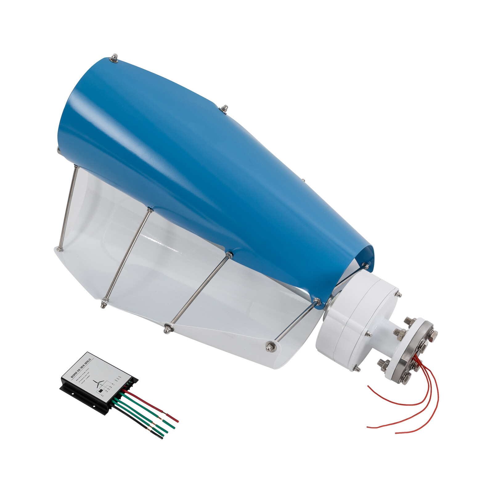 100W Vertical Axis Wind Turbine Generator 12V with Controller Home Windmill Kit