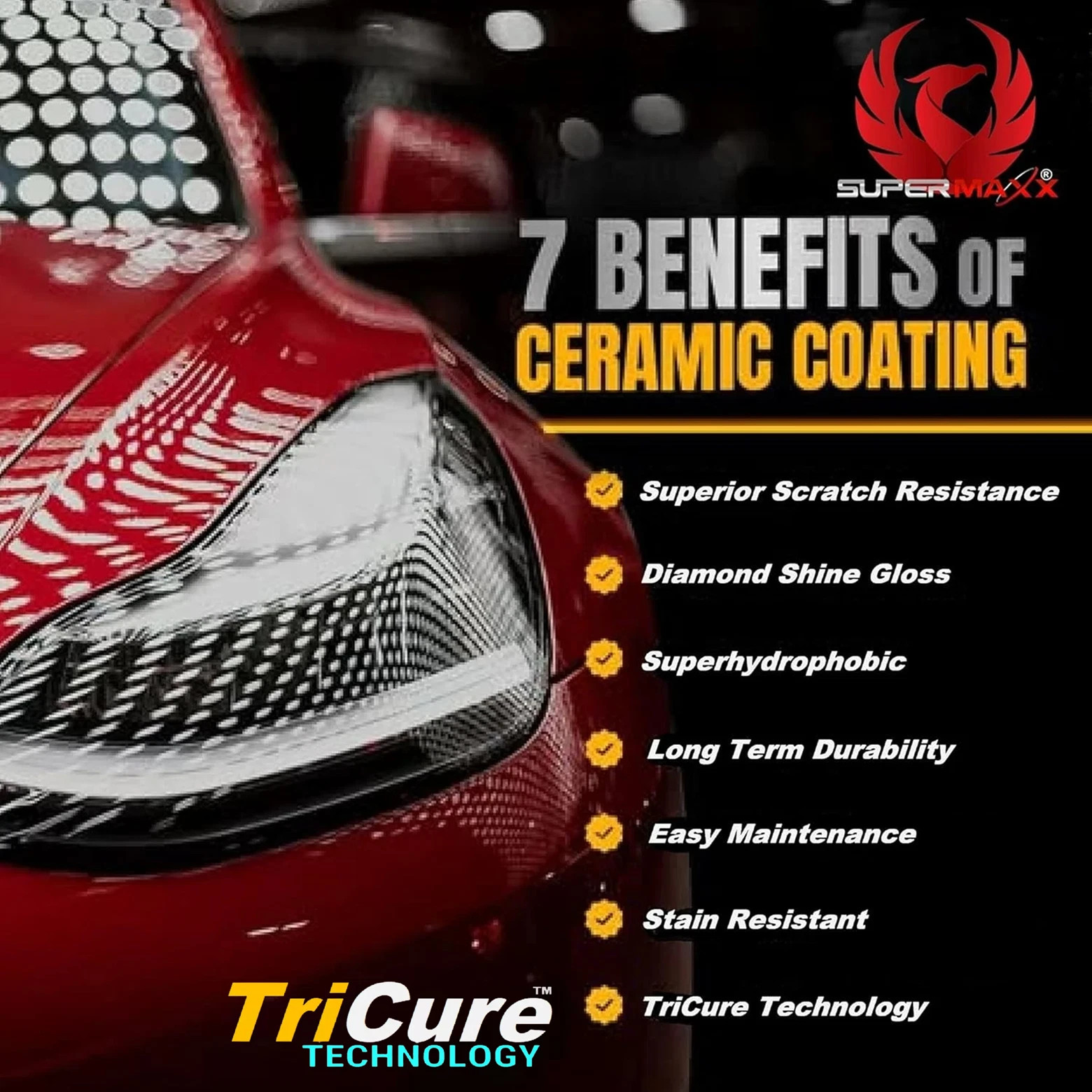 CERAMIC PRO GRADE CAR COATING SPRAY ADVANCED TRICURE PAINT PROTECTION - 500ml