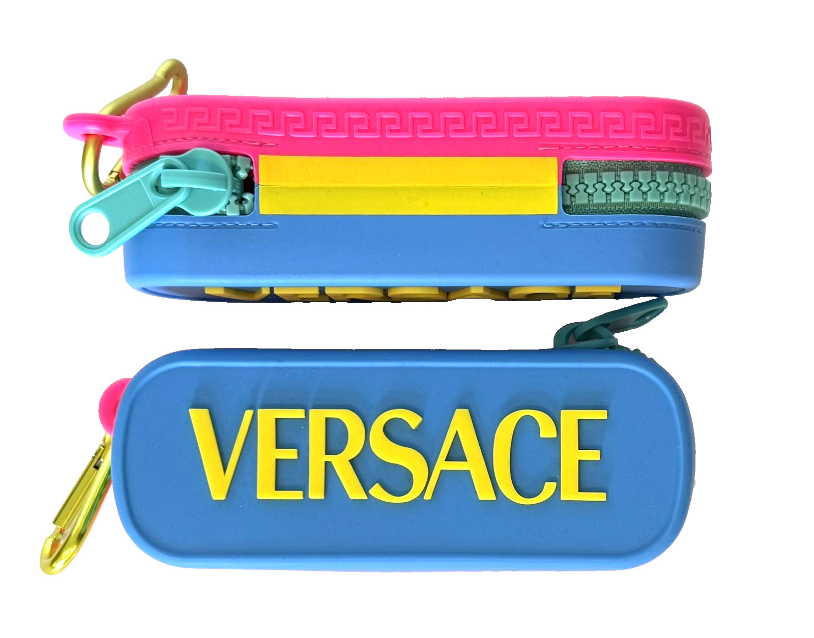 VERSACE Sunglasses Case Waterproof Colorful Kids or Adults Zip Closure Belt Hook