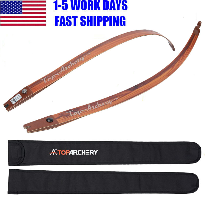 25-60lbs Archery ILF Recurve Bow Limbs Wooden Limbs for 62" Bow Hunting Target