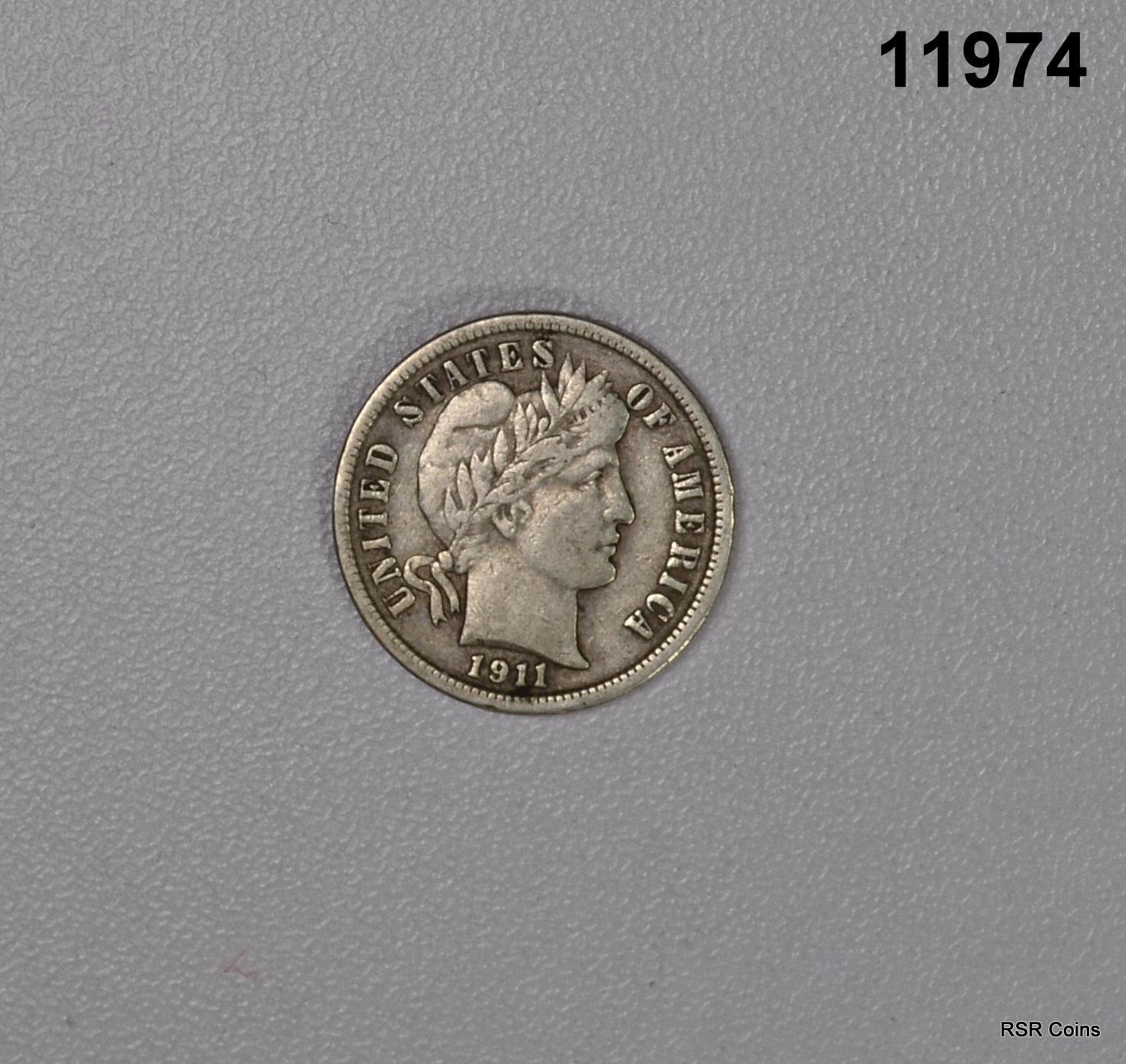 1911 BARBER DIME XF!!  #11974