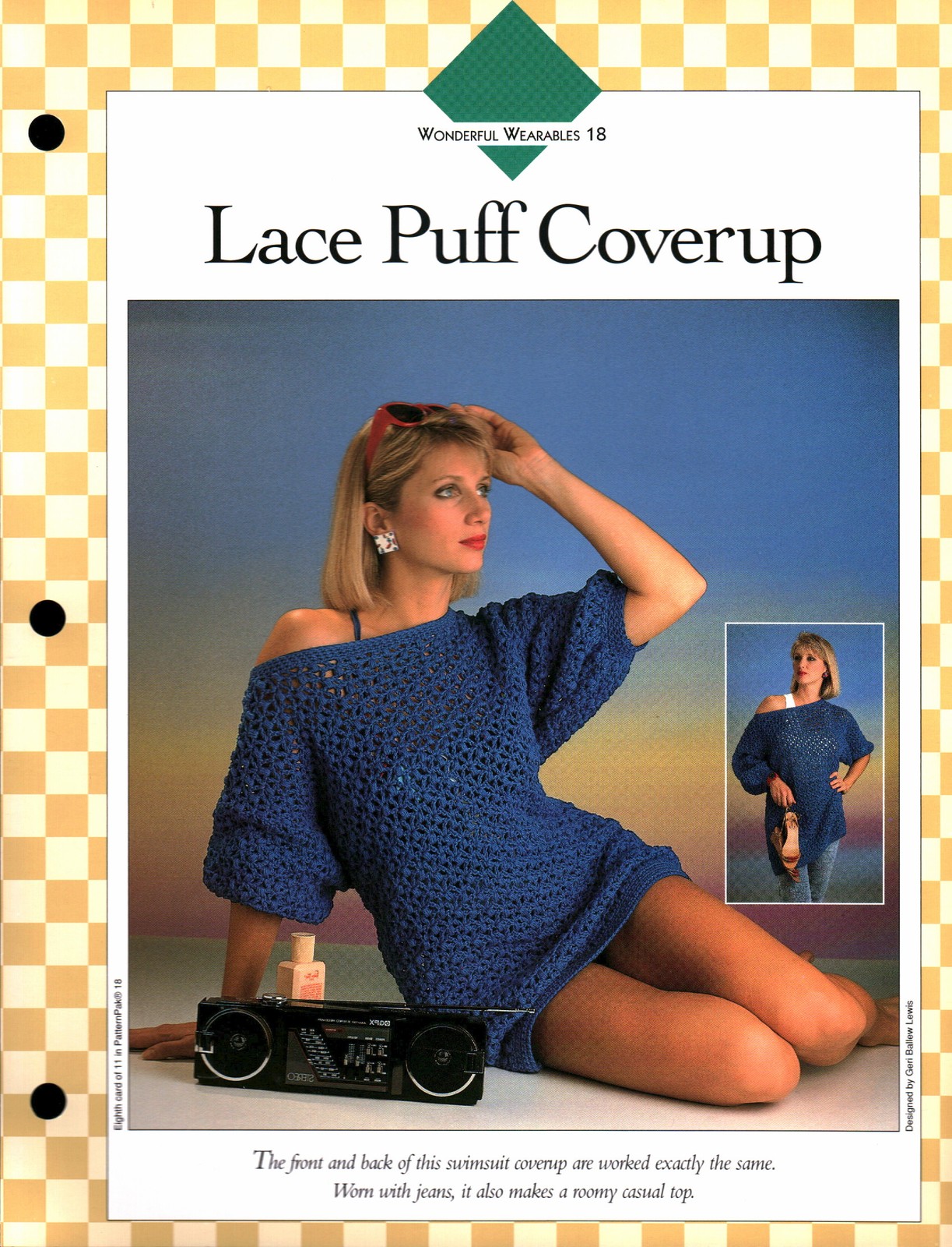 Lace Puff Coverup - Wonderful Wear 18 | Vanna Crochet Faves 85180-H