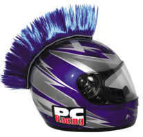 PC Racing Helmet Mohawk - Blue Motorcycle ATV/UTV Street Bike Dirt Bike PCHMBLUE