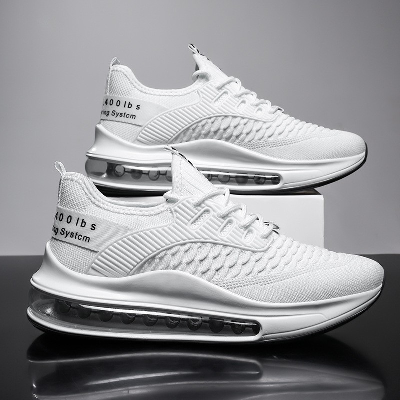 Fashion Men's Breathable Running Casual Sports Shoes Light Sneakers White