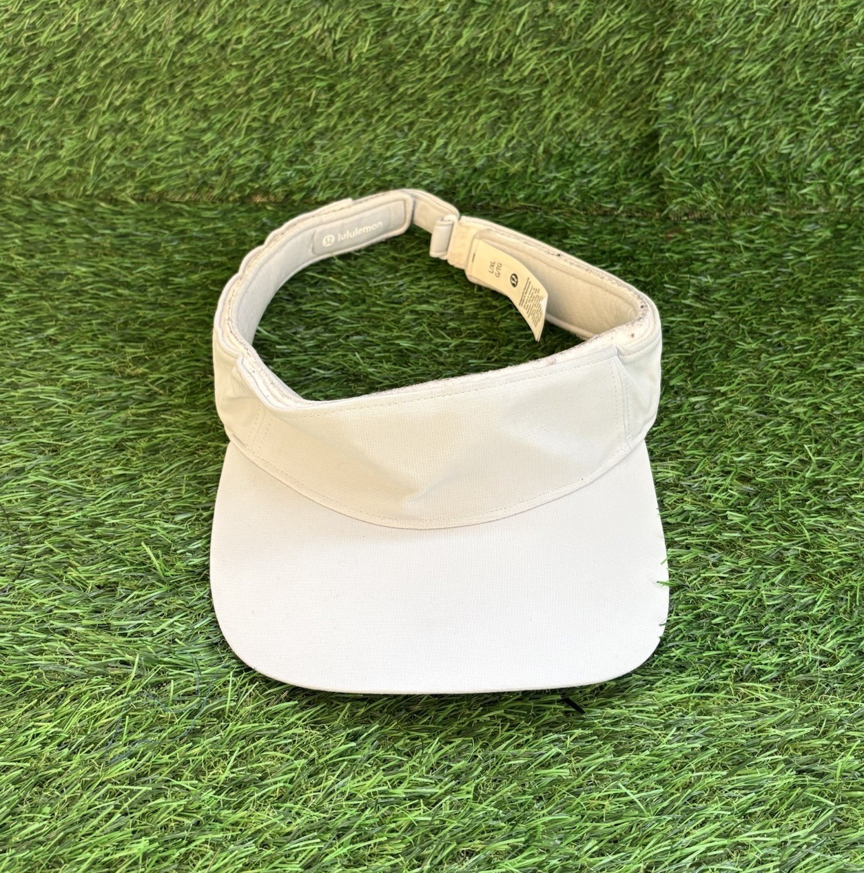 Lululemon Removable Sweatband All Sport Visor L/XL Light Blue Adjustable