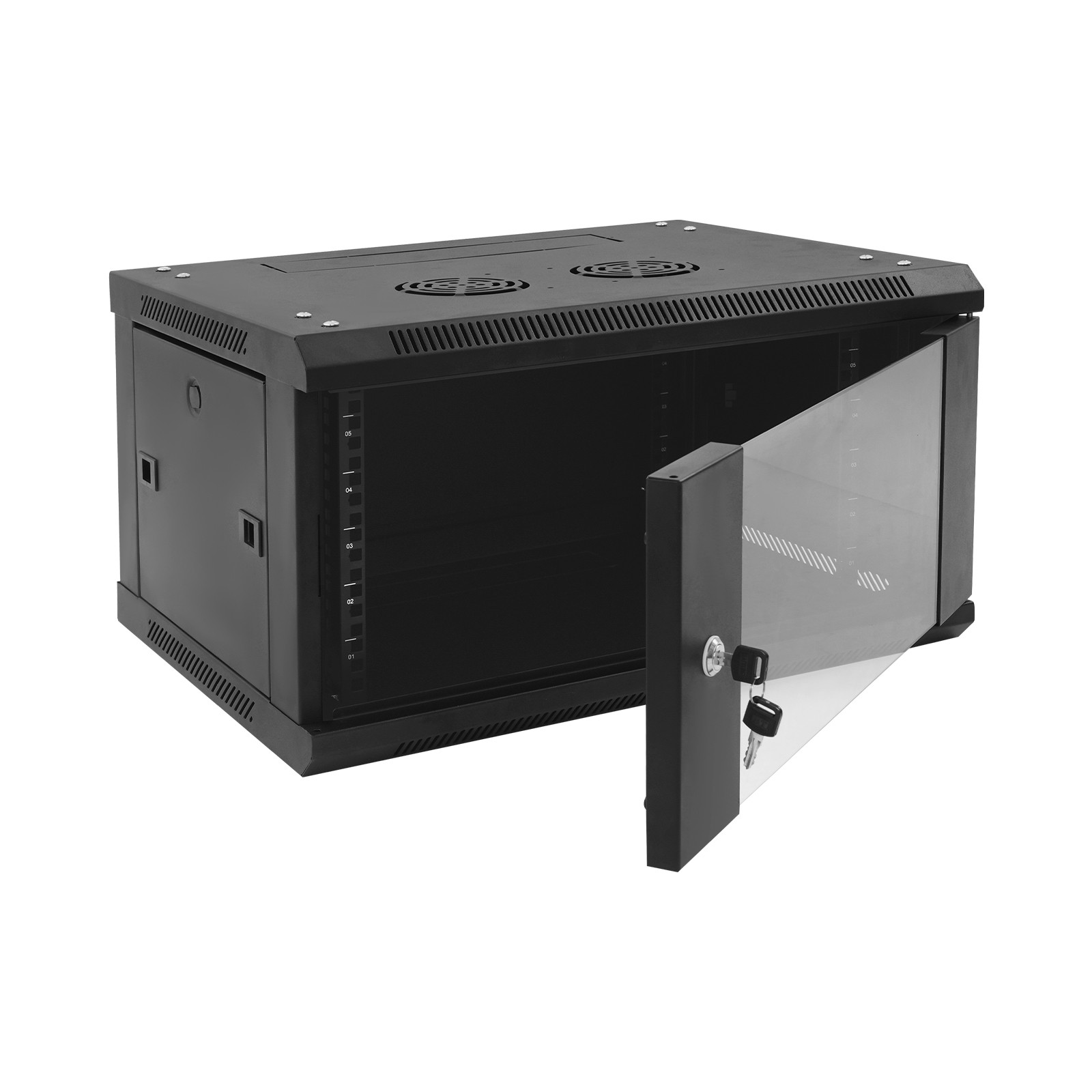 6U Wall Mount Network Server Cabinet Server Rack Cabinet Enclosure for IT Equip