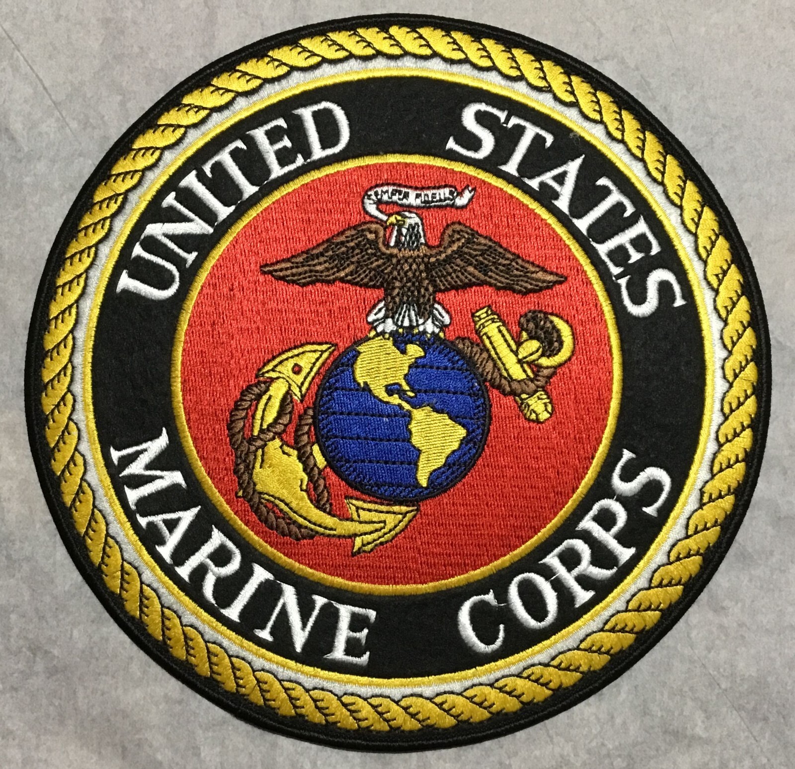 Officially Licensed Patch - U.S. Marine Corps emblem 8" patch