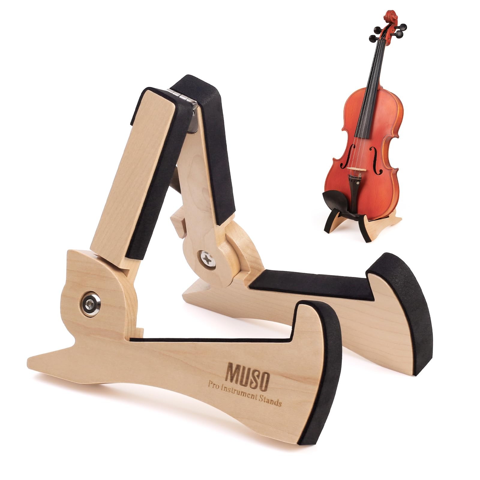 Violin Stand, Ukulele Stand Premium Solid Wood, Lightweight&Stylish Holder fo...