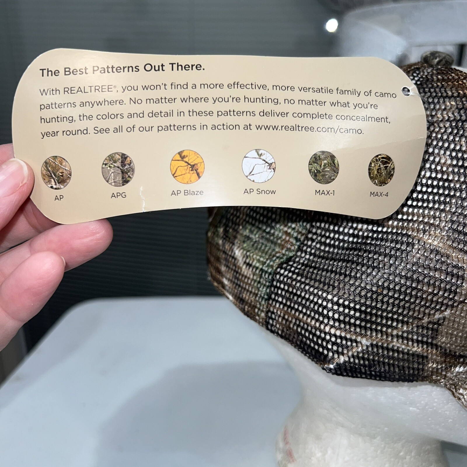 Tomlyn Veterinary Science since 1976 Hat Cap Hook Loop Camouflage Mesh EUC