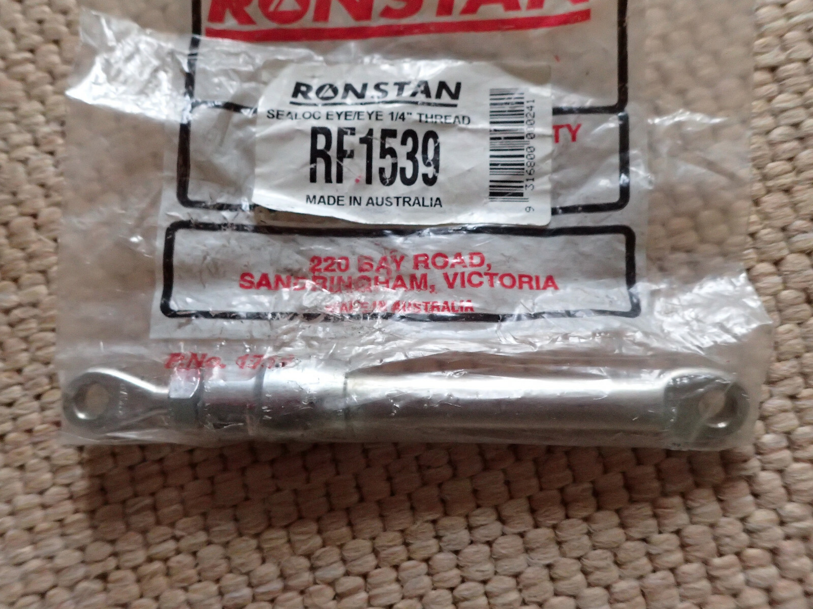 RONSTAN RF1539 - Sealloc Eye/Eye 1/4" Thread - Qty 2