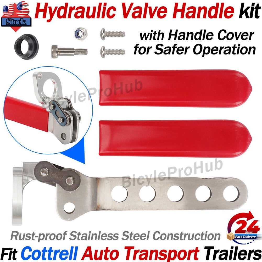For Cottrell Hydraulic Valve Handle Stainless, TE4820, Auto Transporter Trailers