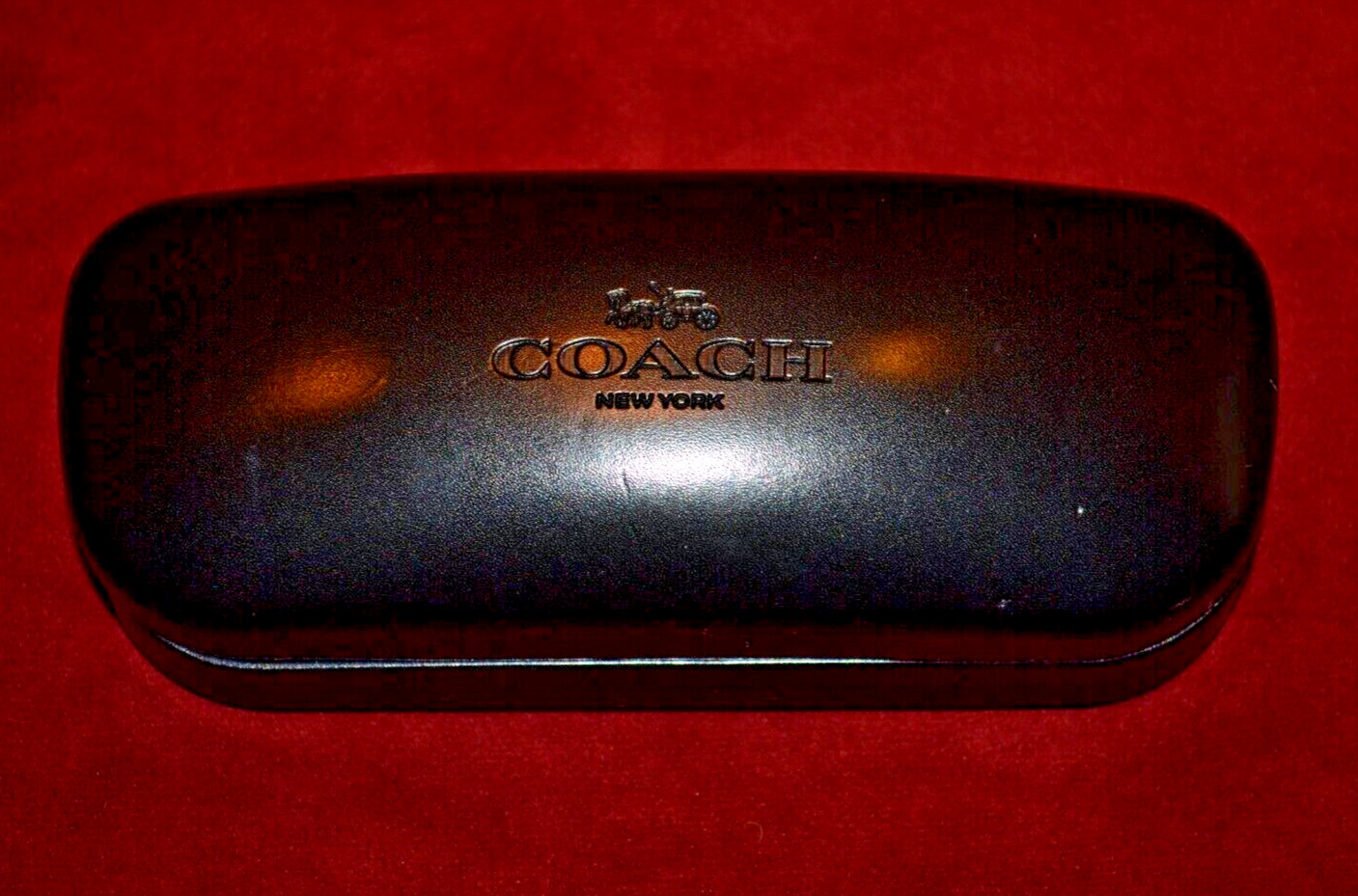 Coach Sunglasses Case Hard Clamshell Eyeglasses Authentic Black FAST SHIPPING