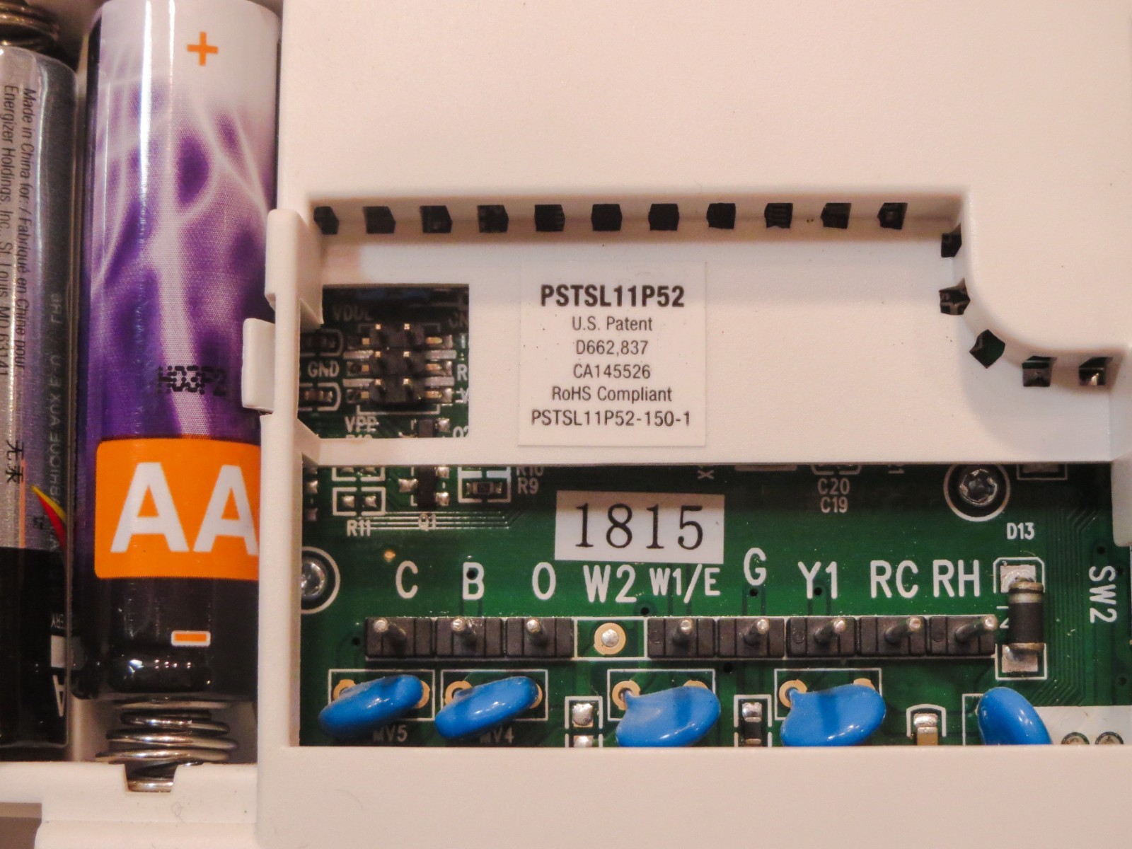 PROSELECT PSTSL11P52 Digital Display 5/2 Day Programmable Thermostat. White