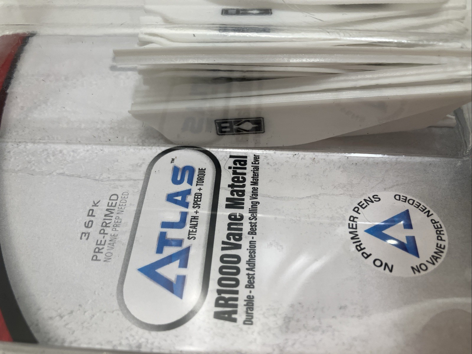 Bohning Atlas Vane 2.8" 36 Pack White