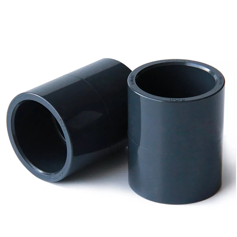 PVC Direct Pipe Fitting Straight Water Pipe Socket Coupling Joint ID 20mm~110mm