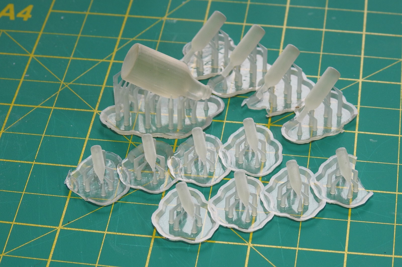 1/16 Scale Beer Soda Wine Bottles Clear Model Accessory Set 1:16 Armor