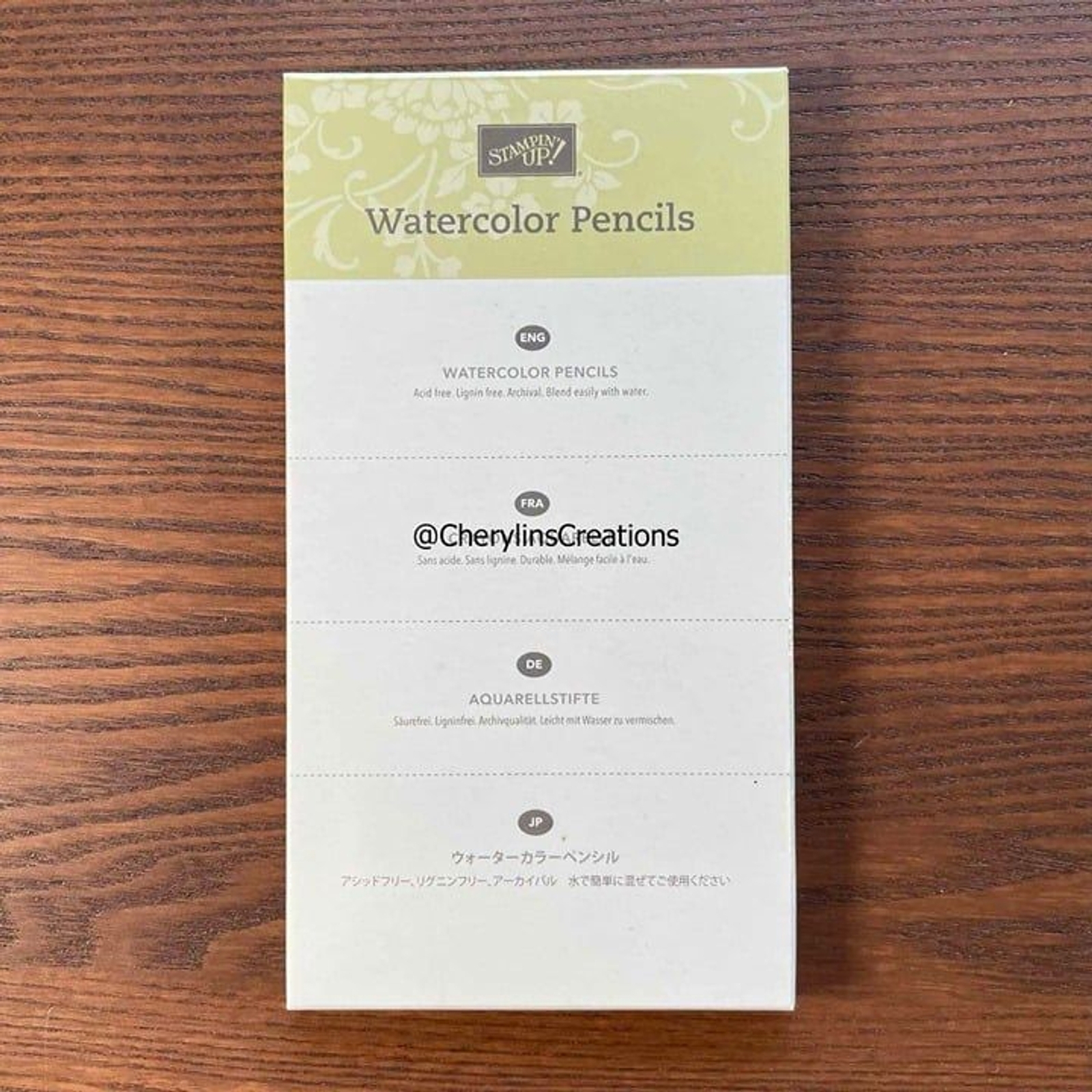 Stampin Up Watercolor Pencils Assortment 1 *13 COLOR PENCILS *RETIRED COLORS
