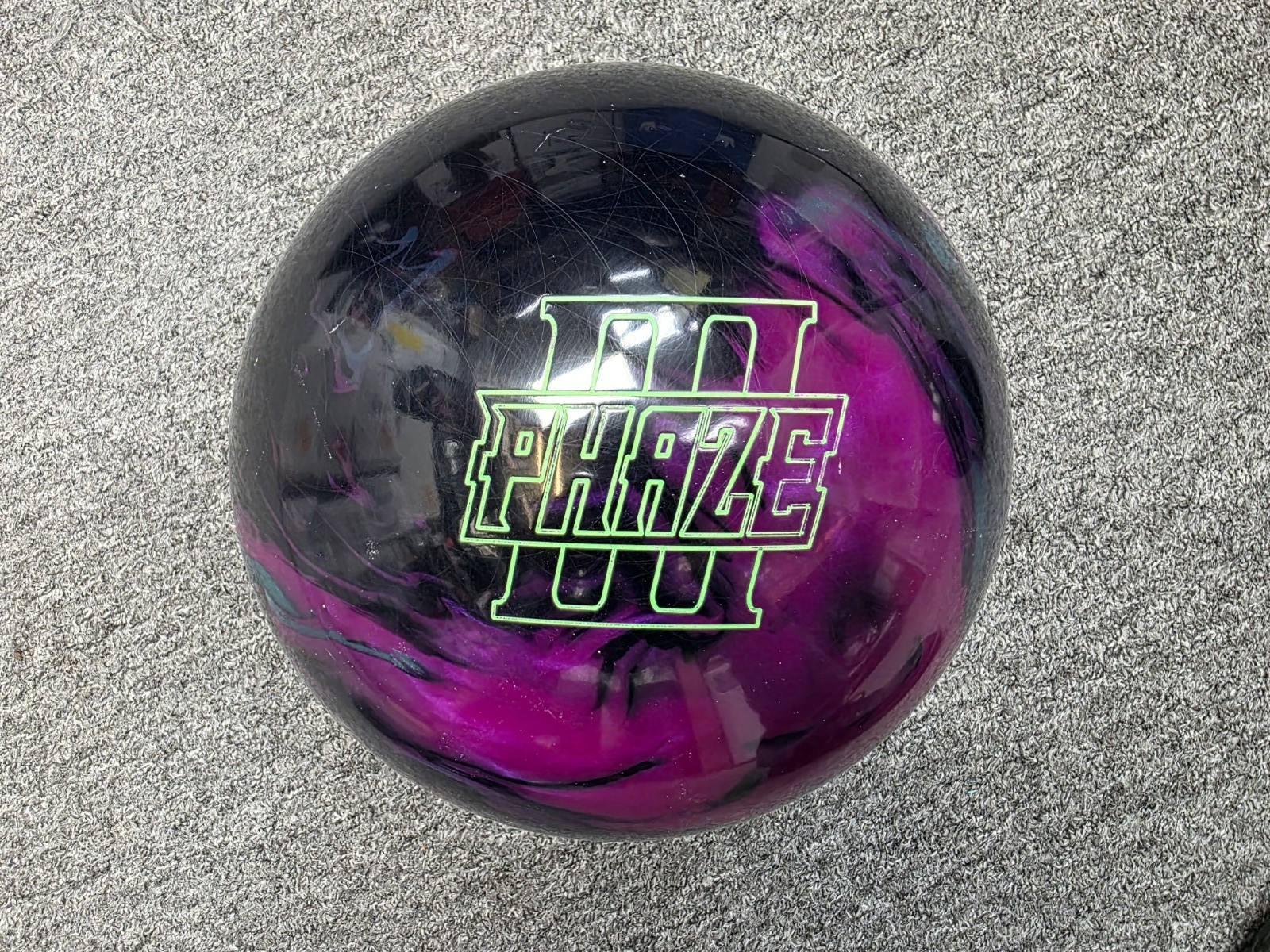 16 lbs USED Storm PHAZE III bowling ball