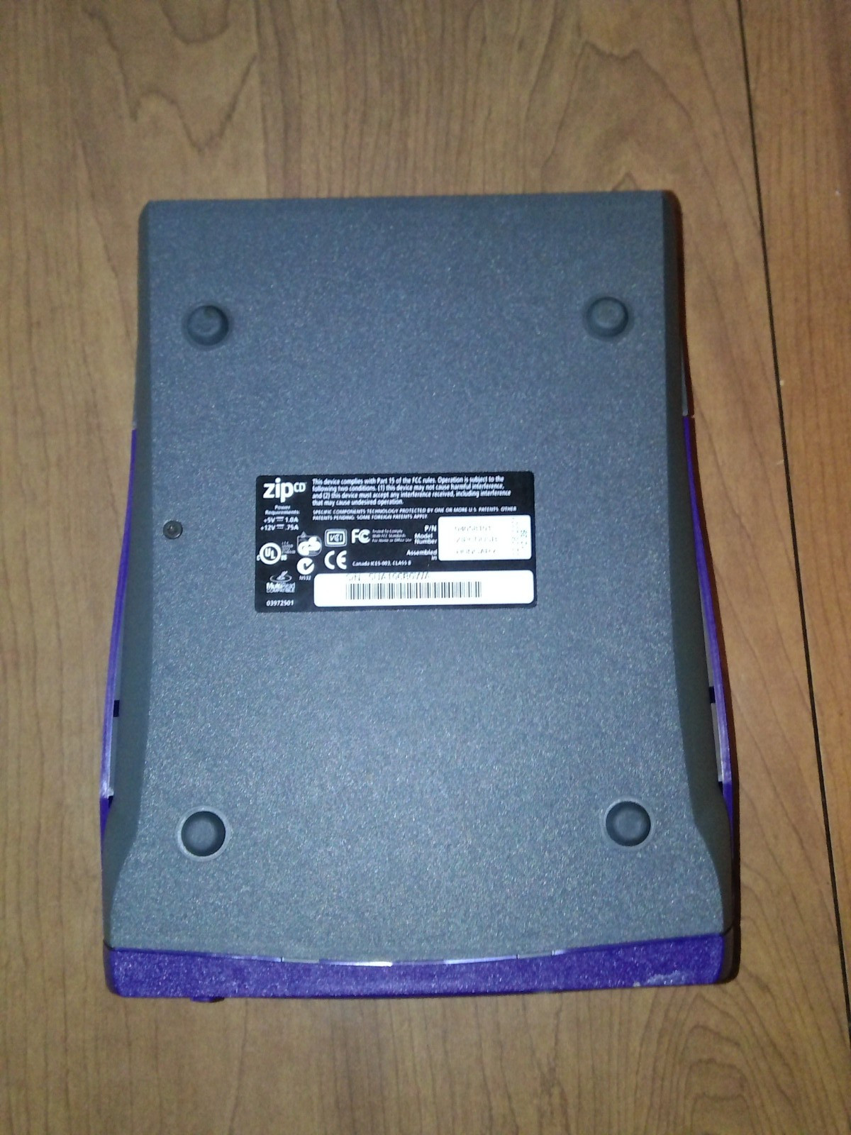 IOMEGA ZIP CD 650 Drive ZIPCDUSB Only - Missing Power Cable Untested