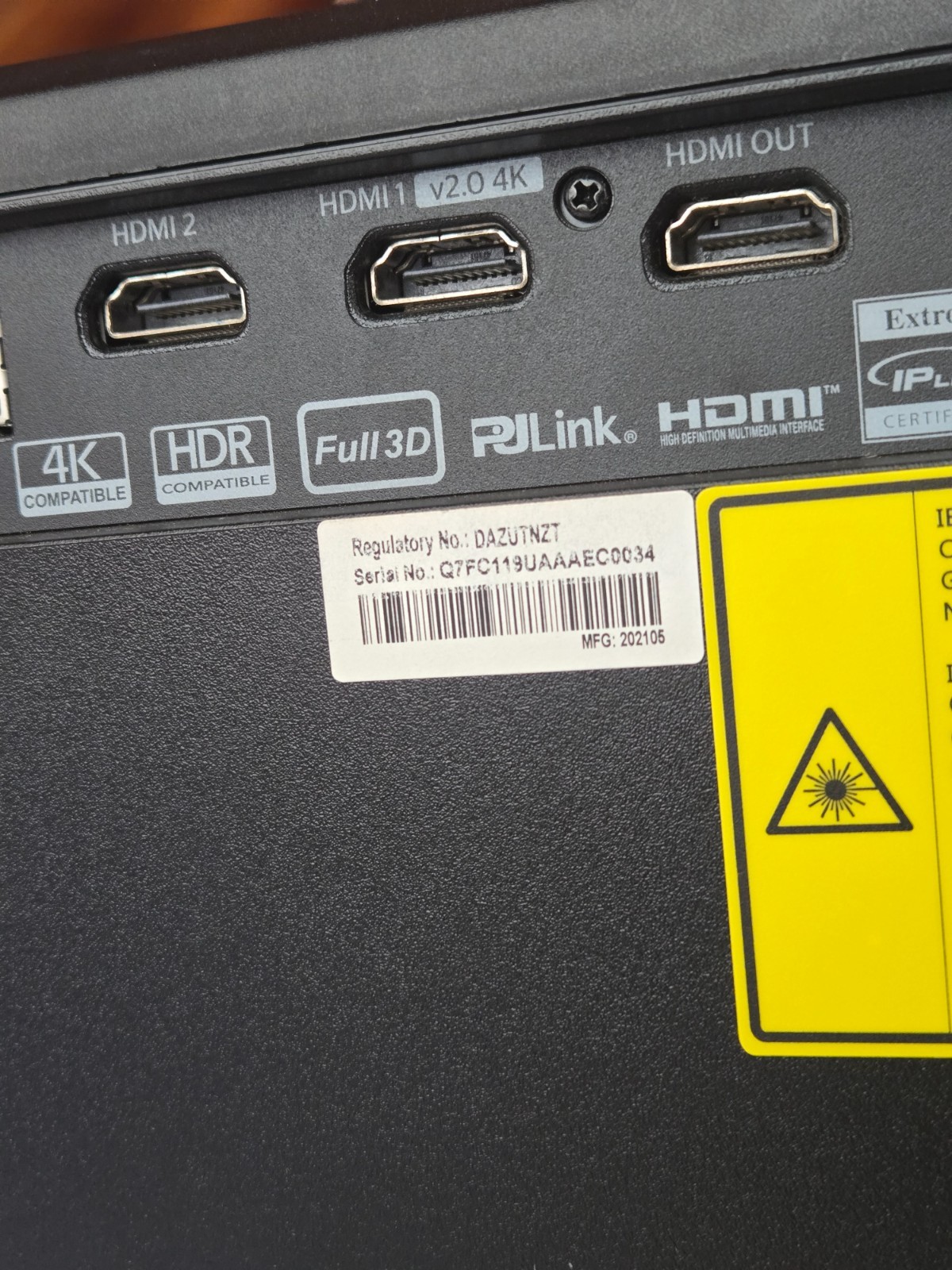 Laser Projector Optoma ZU720T Used