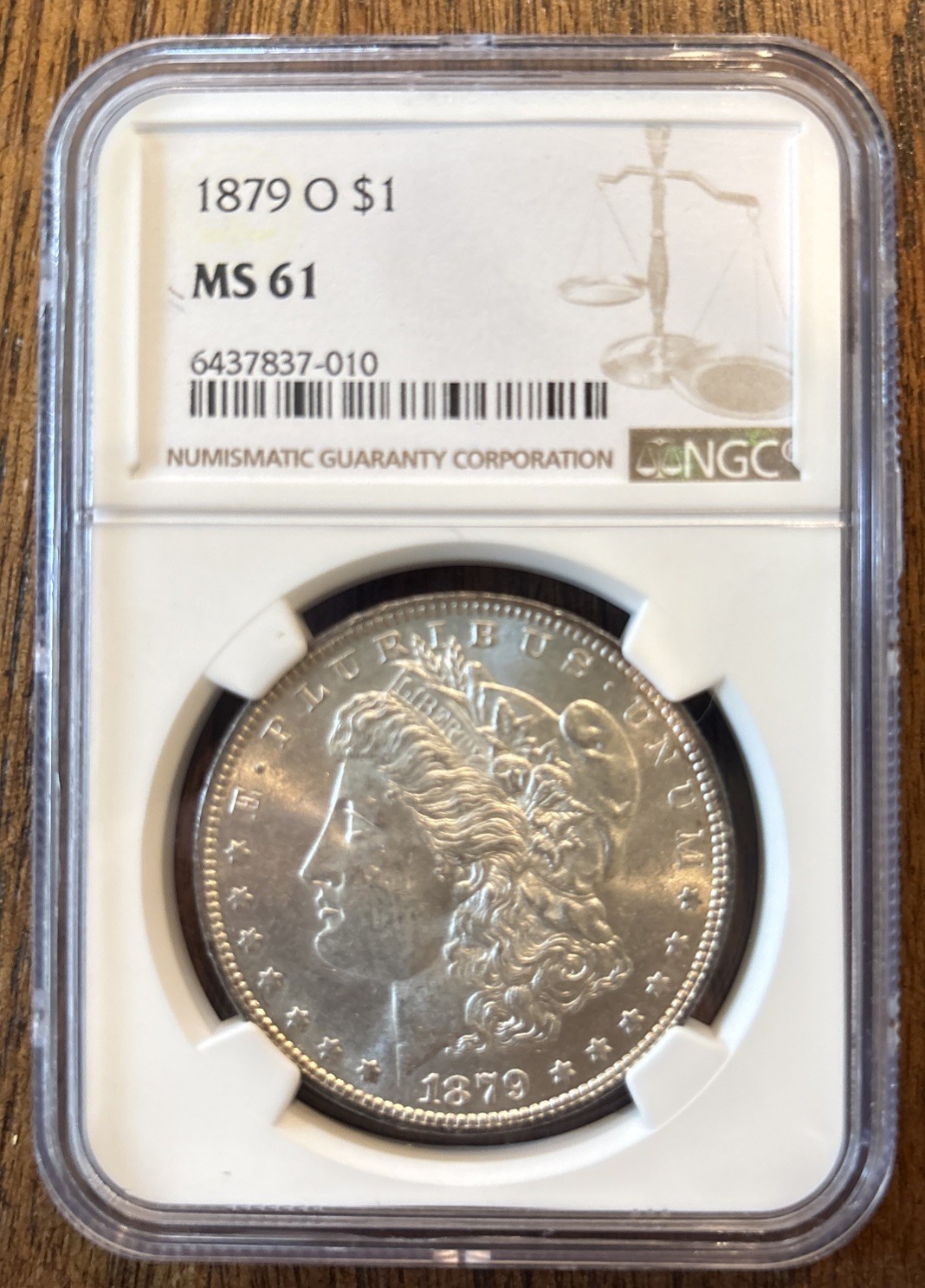 1879 O Morgan Silver Dollar NGC MS61