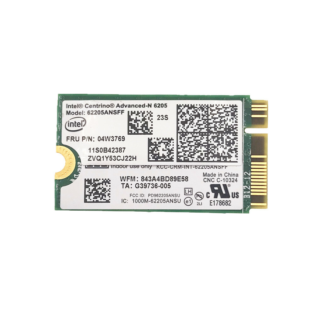 IBM Lenovo X1 Carbon Wireless Card 04W3769 Intel Centrino Advanced N 62205ANSFF