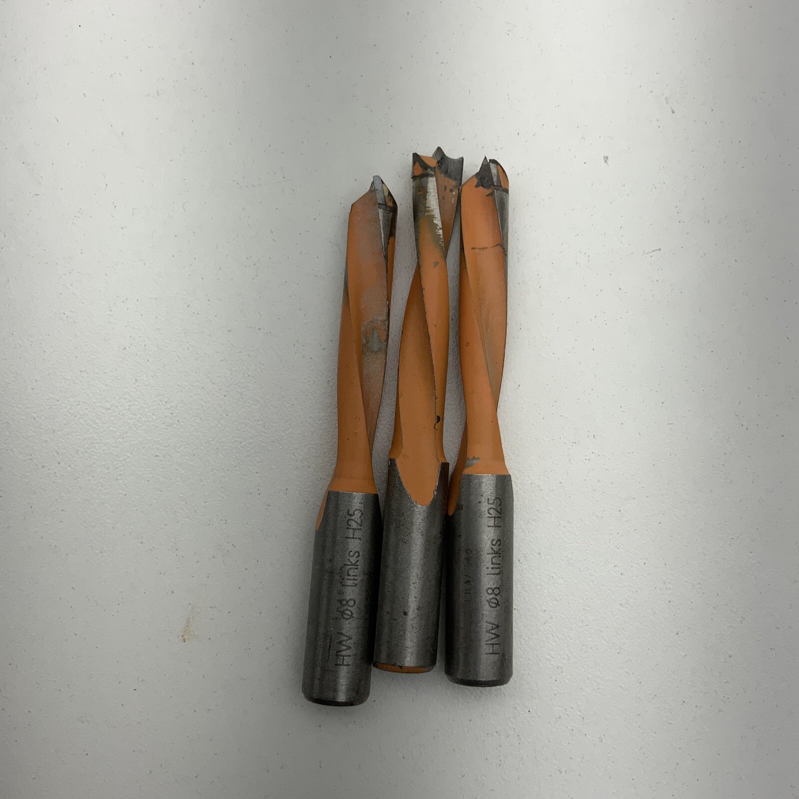 LOT OF 3 USED HW8 LINKS H25 ROUTER BIT