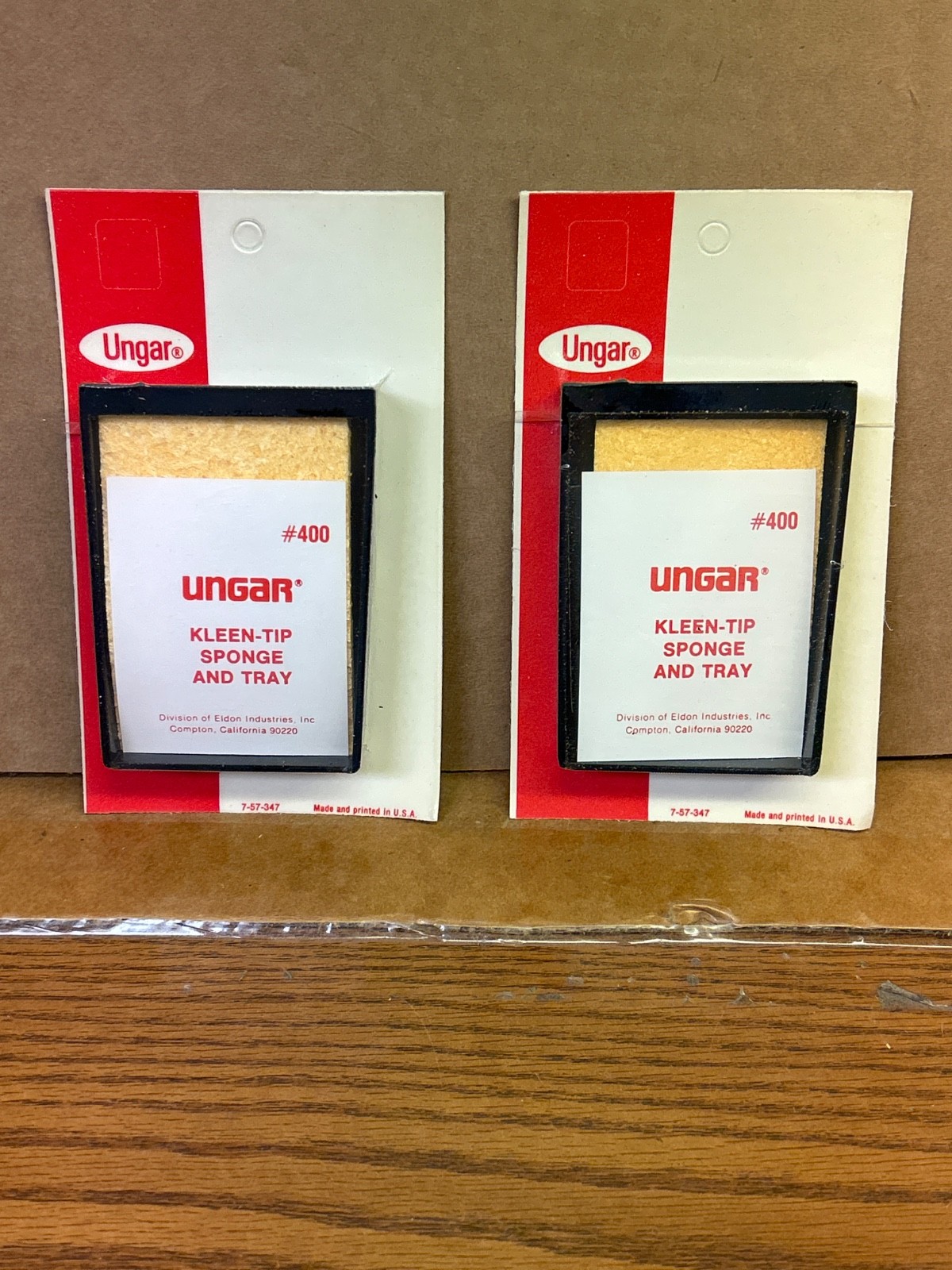 2 PACk !! Ungar Kleen -Tip Sponge  And Tray #400 New in Sealed Package.