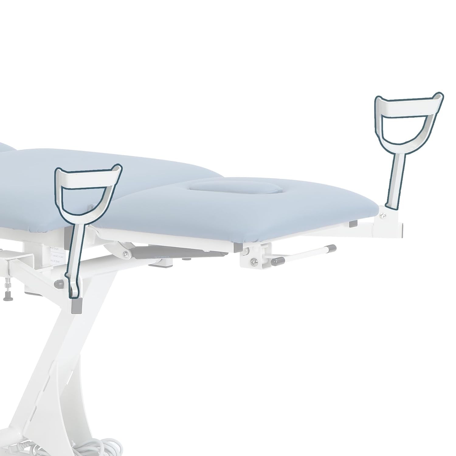 AdirMed VivaComfort Steel Stirrups for 903‑01 Power Medical Pelvic Exam Table