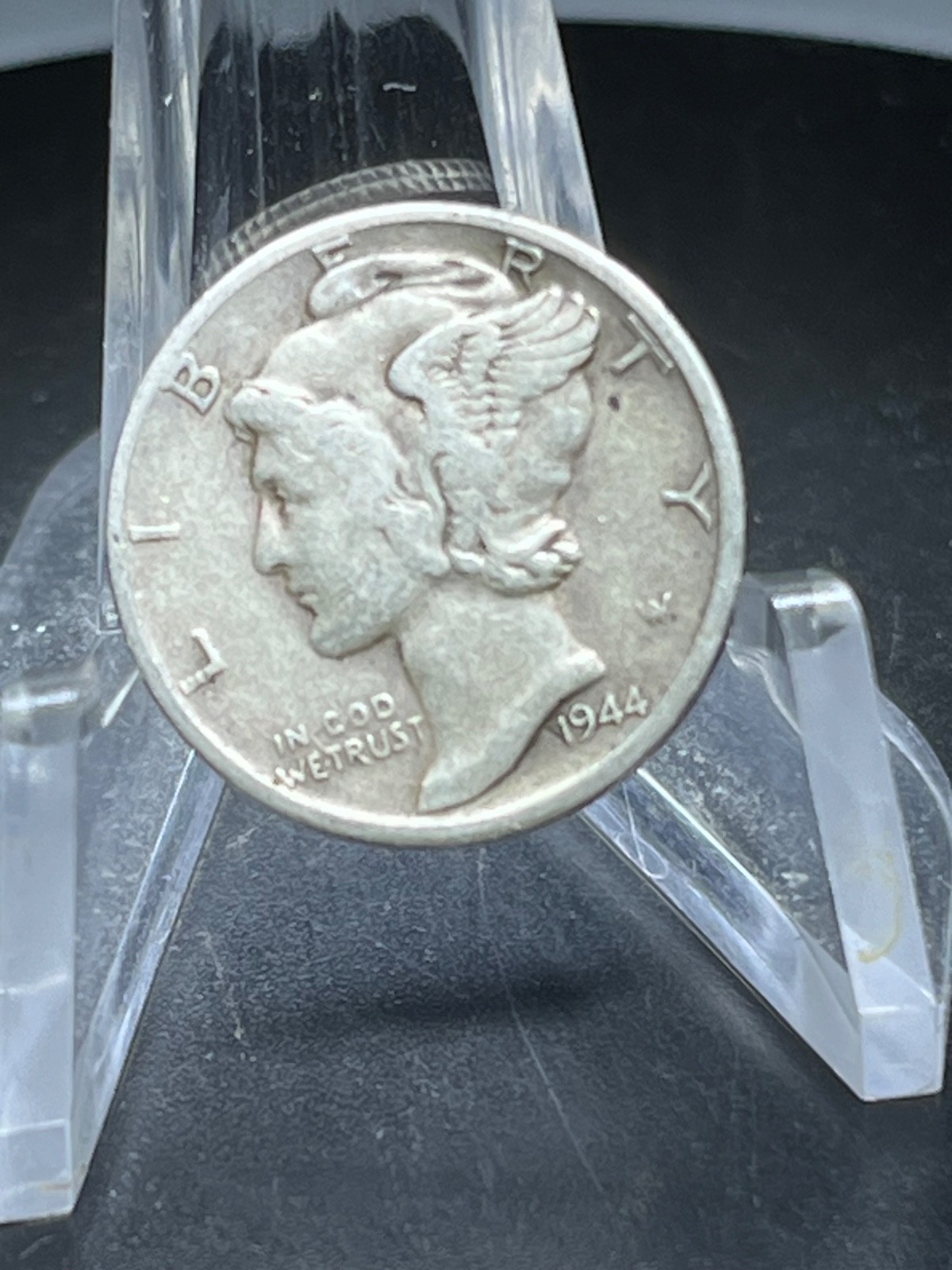 1944 S  Mercury Dime circulated 90% Silver Fine  # RJ169