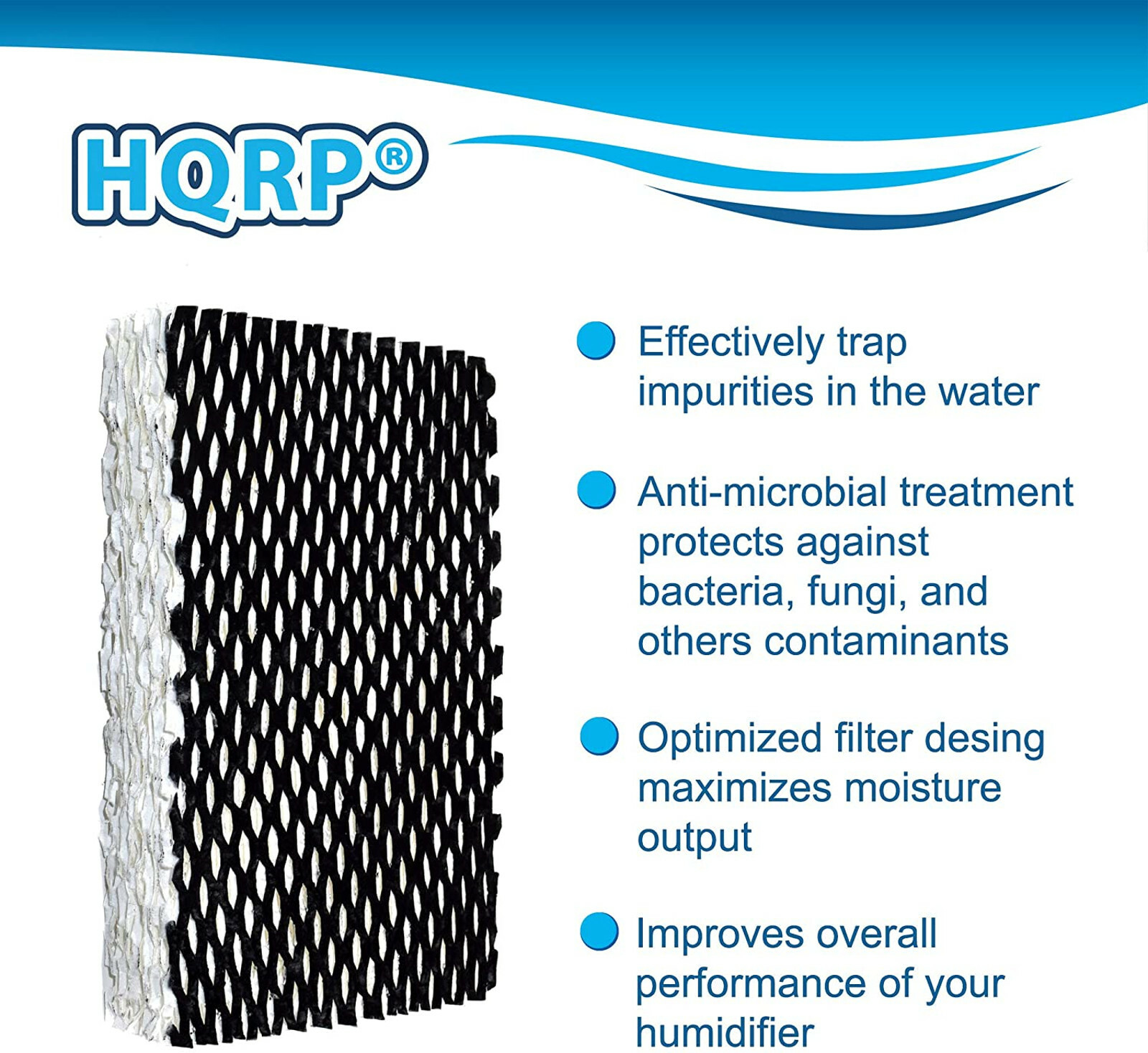 2x Wick Filters for Holmes HM1200 HM1200TPK HM1200TPK1 HM1206 HM1250 Humidifiers