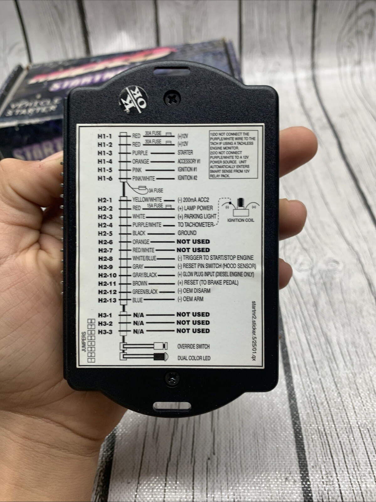 MICRO STARTNR2 Vehicle Starter System