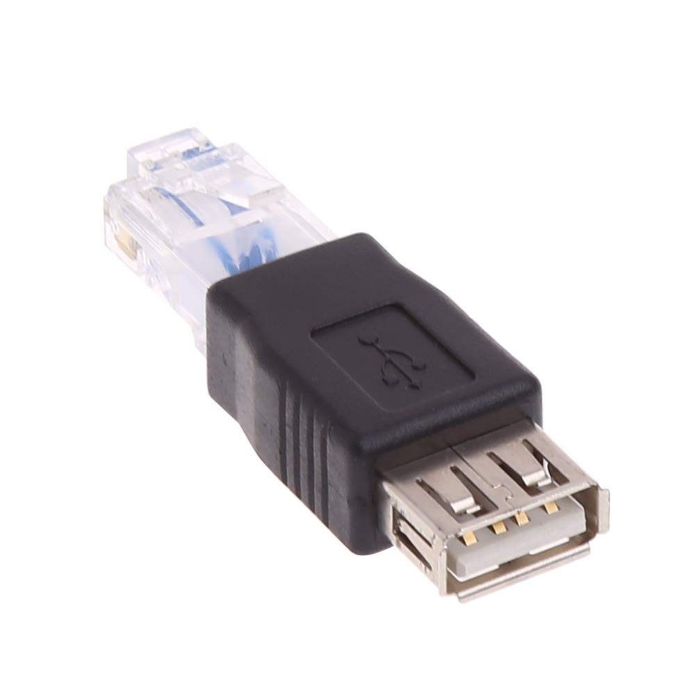Herfair Ethernet to USB Adapter 2PCS for ADSL Modem/Router/Computer black