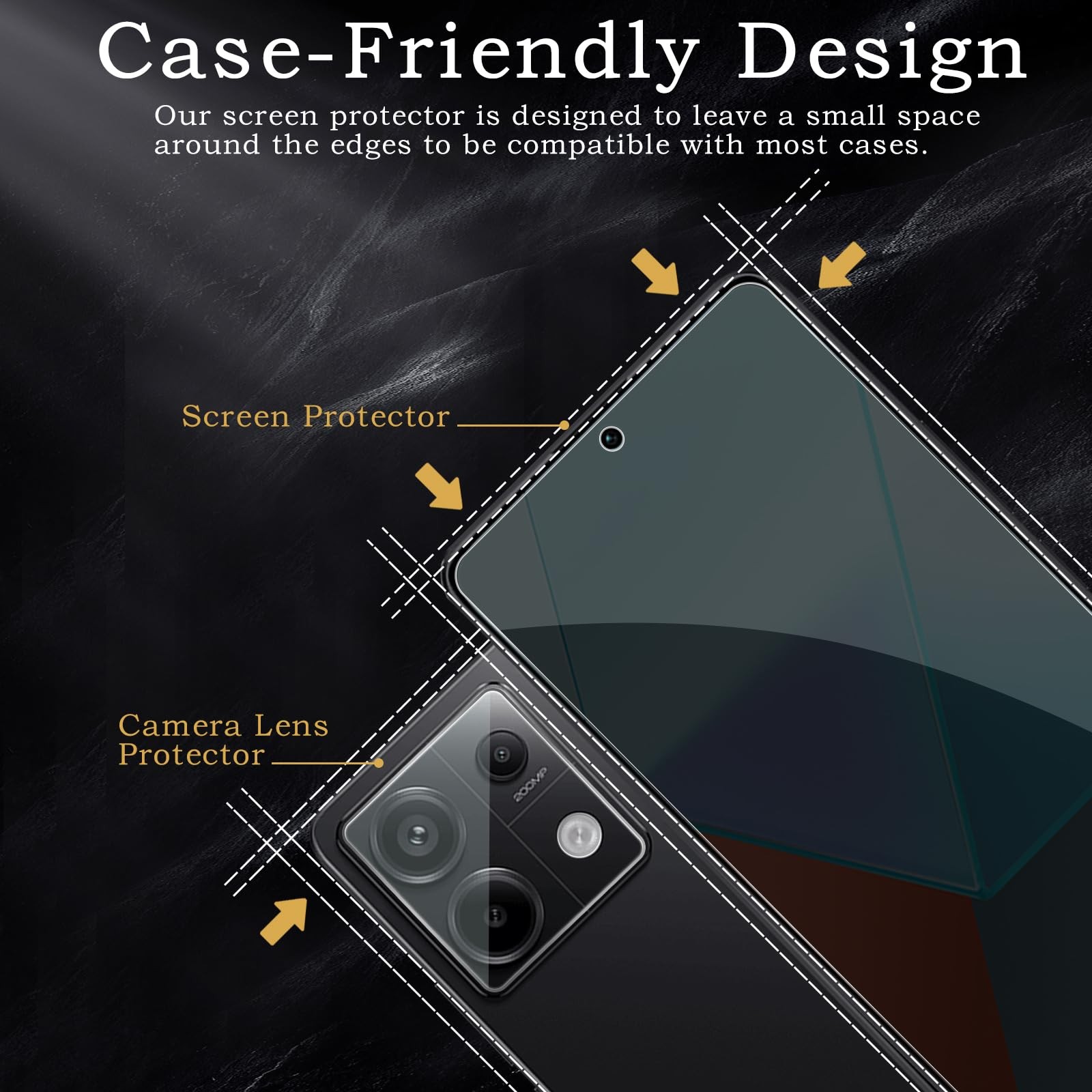 Privacy Screen Protector for Xiaomi Redmi Note 13 Pro 5G, Shatterproof...