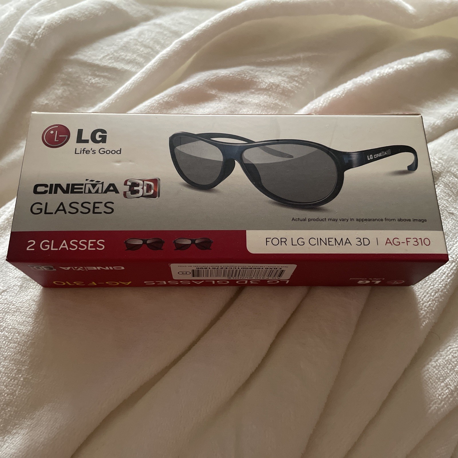 LG Cinema Glasses 3D #AG-F310 - 2 Pair of Glasses in 1 Box