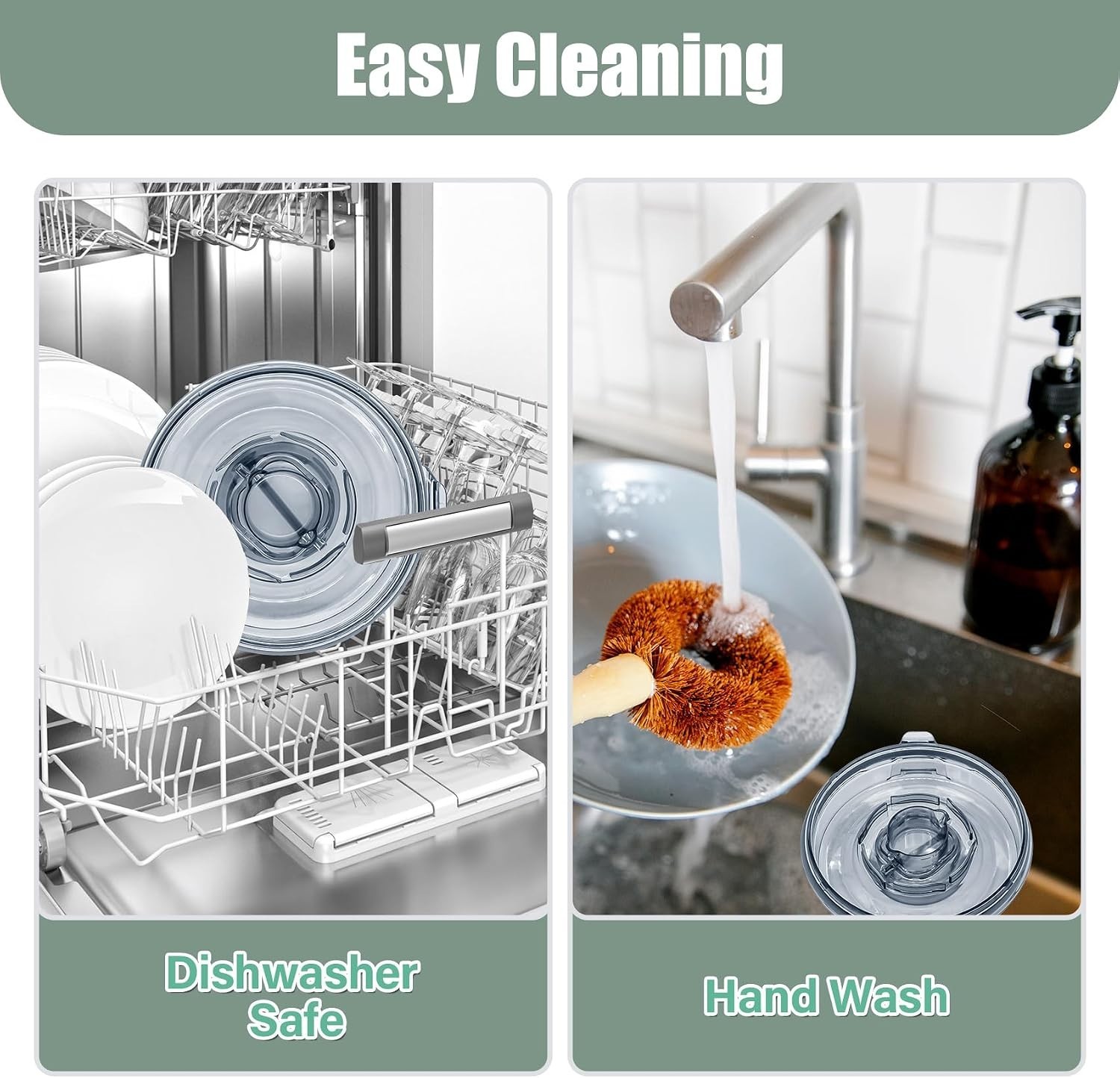 Snap Closure Replacement Lid for 64 oz Blender Containers - Clear Design