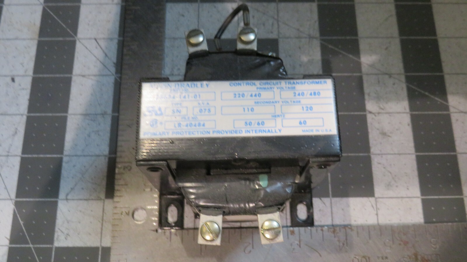 Allen Bradley 25634-141-01 .075 kVA Control Transformer Type SN