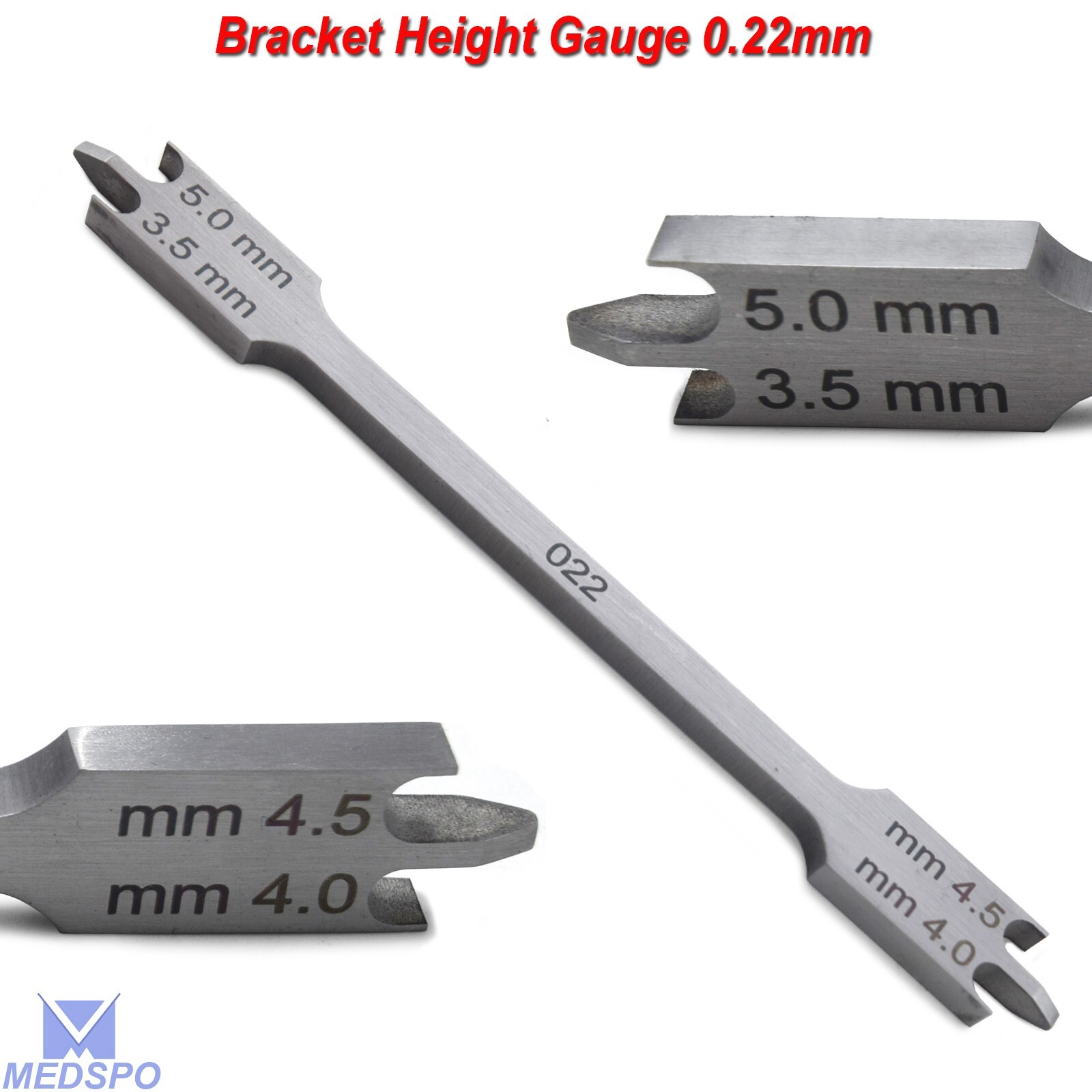 Bracket Band Positioning Height Gauges 0.22 Gauge Dental Orthodontic Instruments