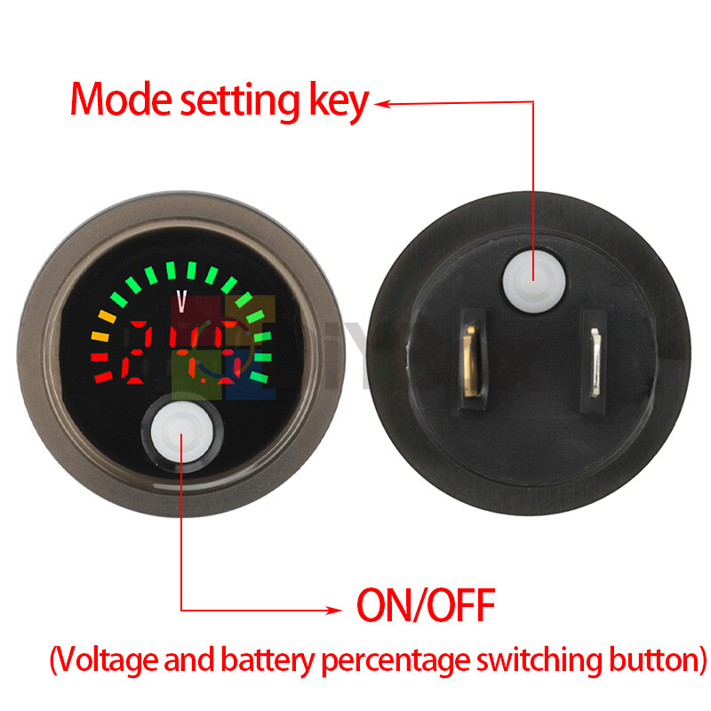 DC 7-100V Waterproof Digital Voltage Indicator Lead-Acid Li-Po With Anti-Reverse