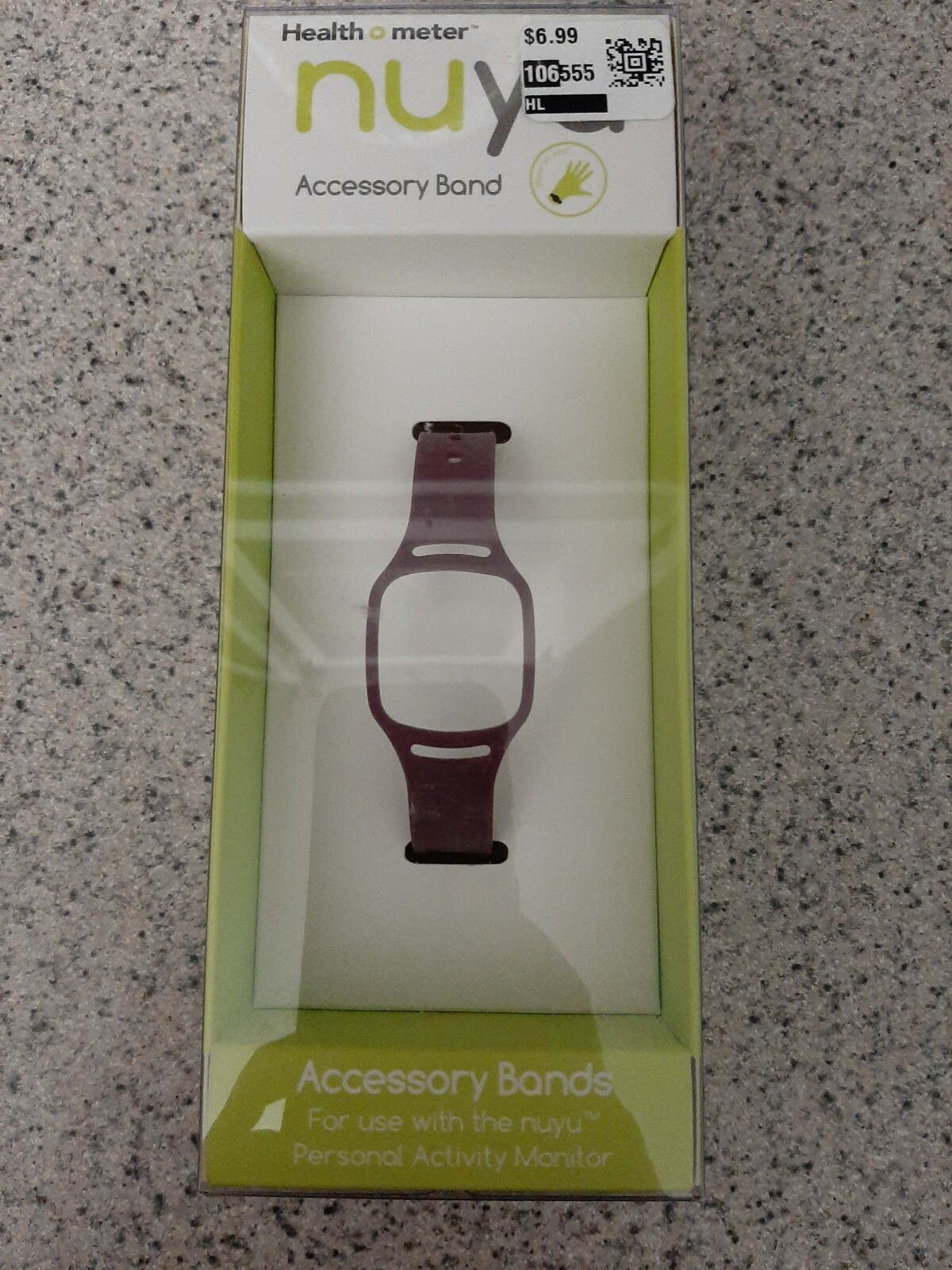 NUYU Accessory Band ☆NEW☆ HEALTH O METER Activity Monitor PURPLE, HNY400-PM