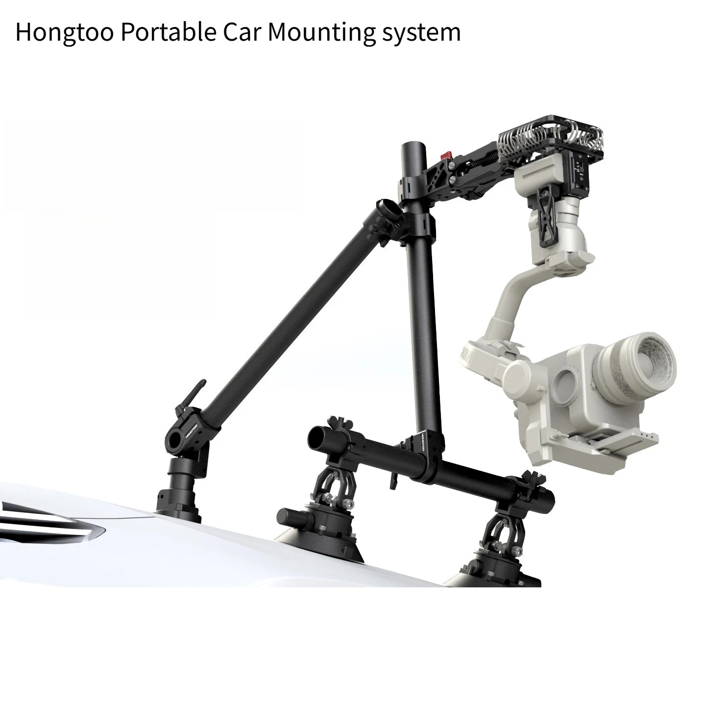 HONGTOO Car Mounting System Shock Absorbing Arm 5.5kg for DJI RS2 RS3 RS4 PRO