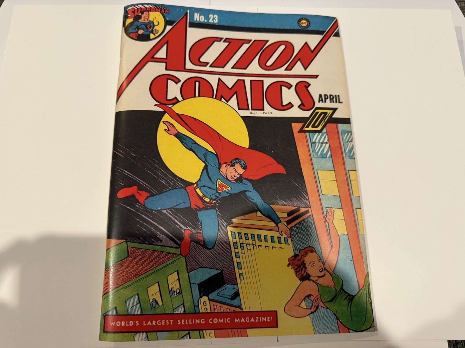 ACTION COMICS #23 SUPERMAN Facsimile Cover Reprint Interiors