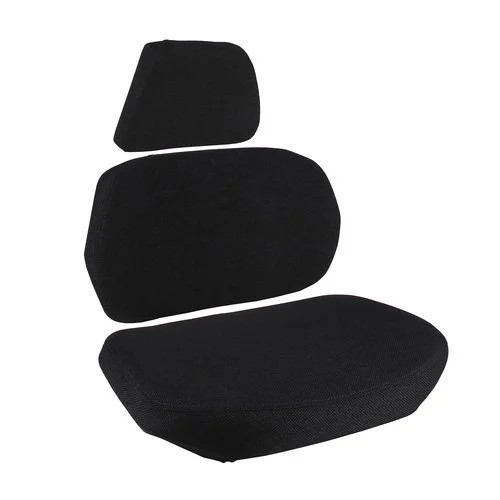 Seat Cushion Set - 3 Piece Fabric Black fits Case 870 970 1070 1175 1270 1370