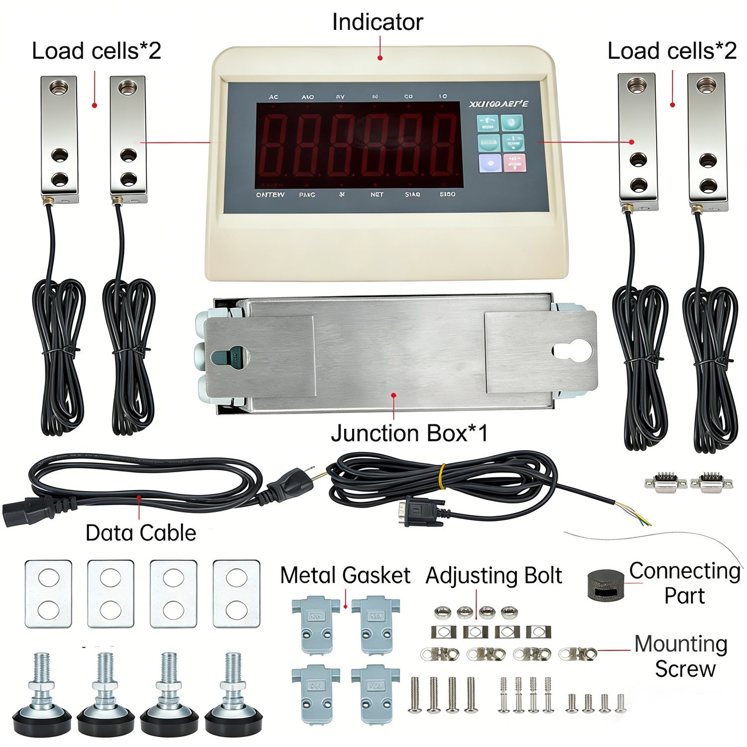Package Scale Livestock Scale Load Cell Scale Kit 10000lb Cattle Sheep Platform