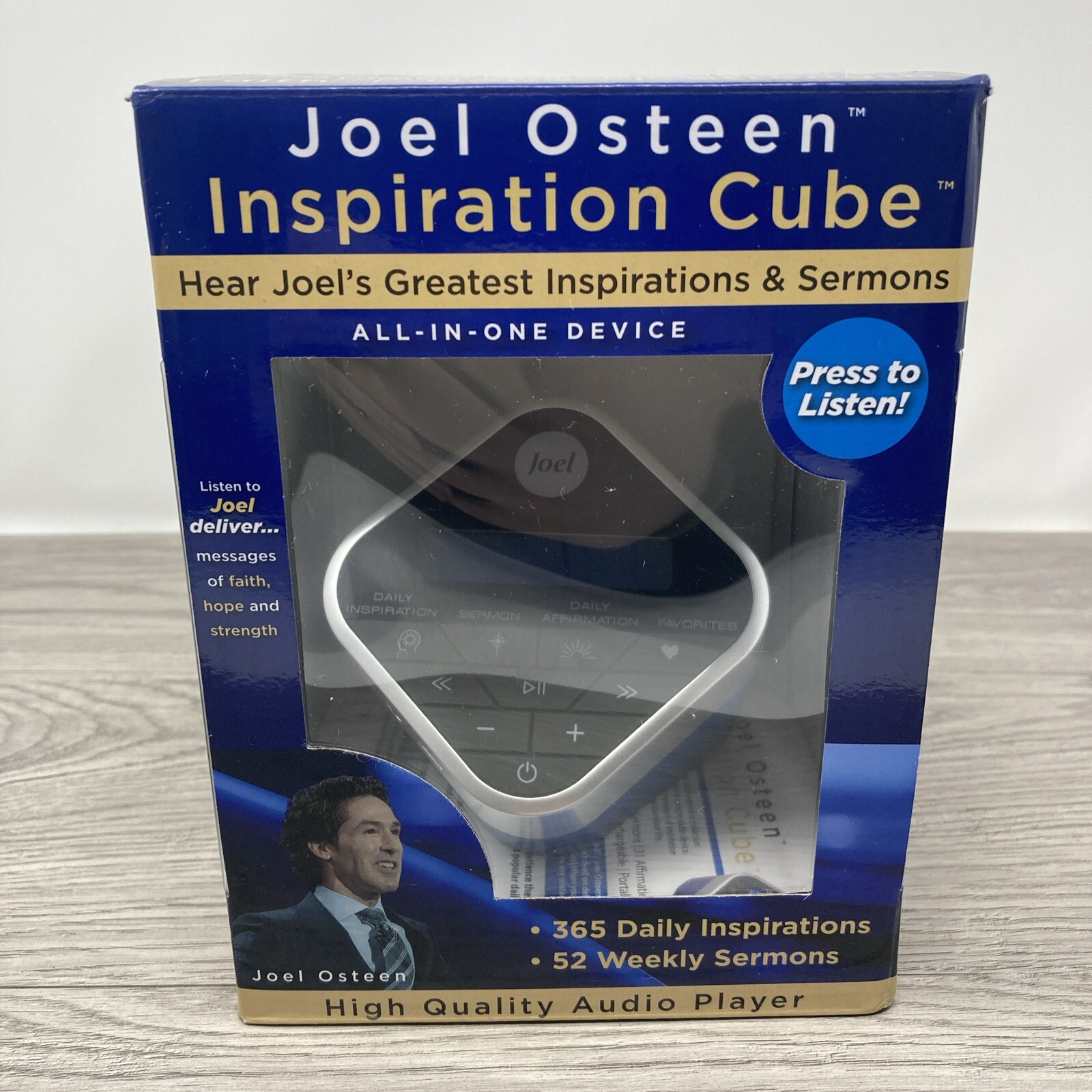 Joel Osteen JOCUBE Audio Cube Inspirations with Sermons & Affirmations 2020