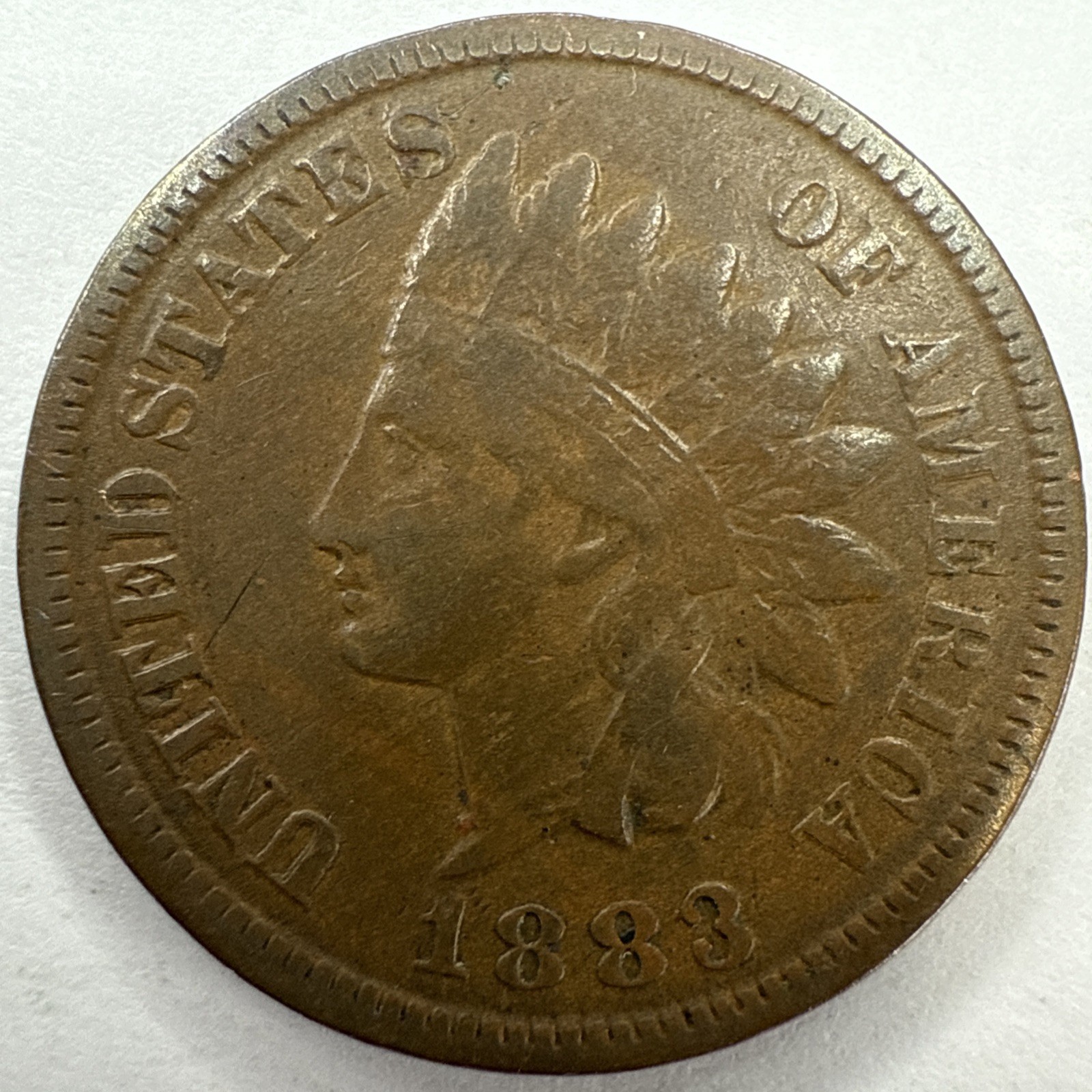 1883 Indian Head Cent Exact Coin Imaged #IND2131