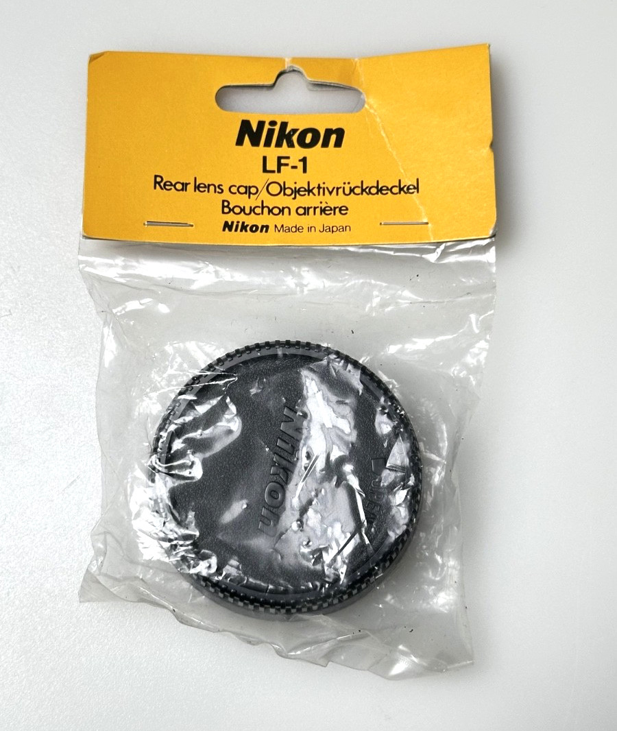 Nikon LF-1 Rear Nikon F Lens Cap - New in package from the 80s/90s