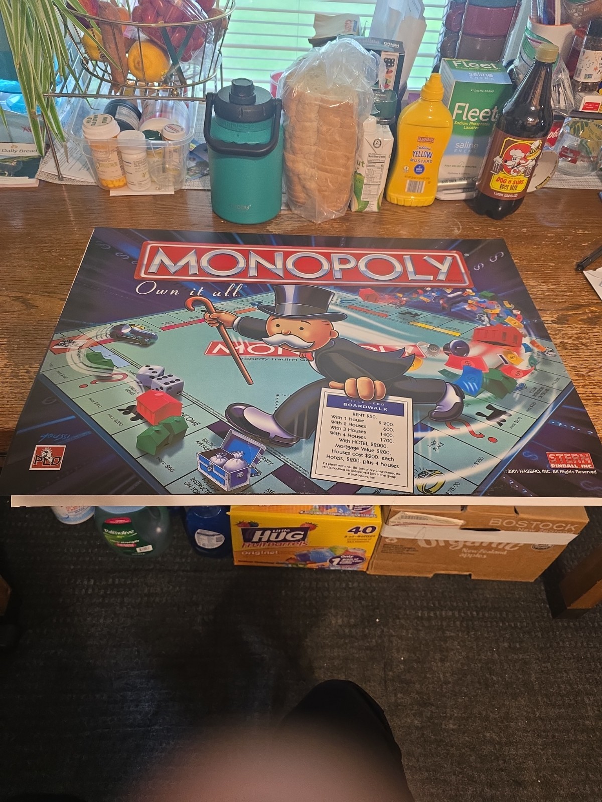 Monopoly Stern PINBALL 26X19 TRANSLIGHT BACKGLASS FOR MACHINE PLASTIC
