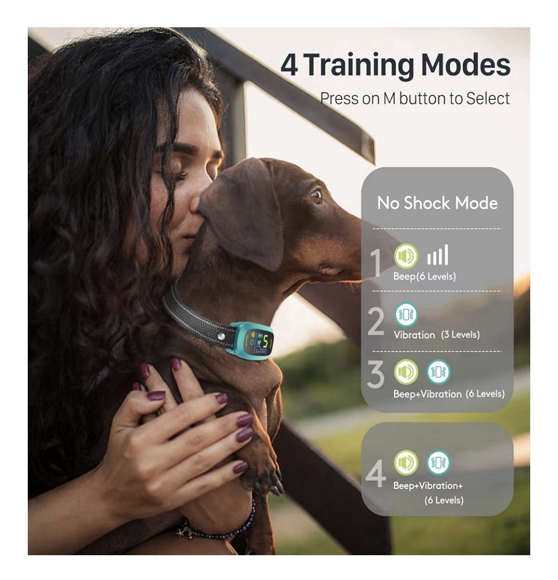 Fafa Frog Smart Dog Bark Control Collar Adjustable New Model S1 Large